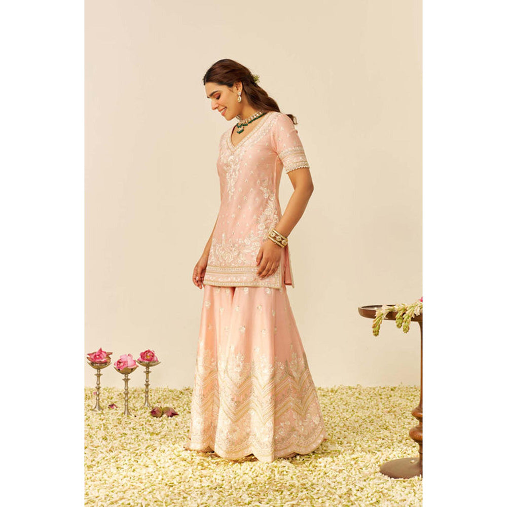 Sheetal Batra Sameeha - Short Kurta With Sharara And Dupatta