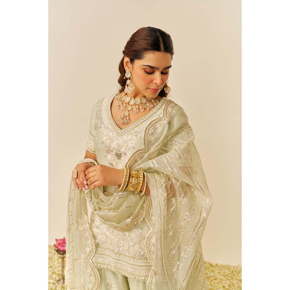 Sheetal Batra Sameeha - Short Kurta With Sharara And Dupatta