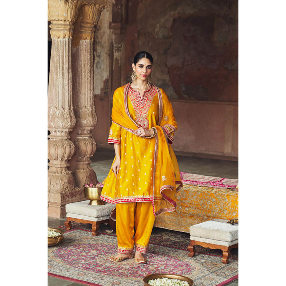 Sheetal Batra Hafsa - Mustard Chauga With Salwar And Dupatta