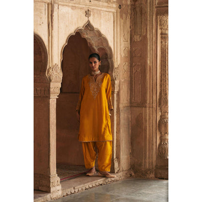 Sheetal Batra Marwa - Mustard Short Chauga With Salwar