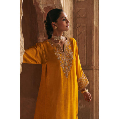 Sheetal Batra Marwa - Mustard Short Chauga With Salwar