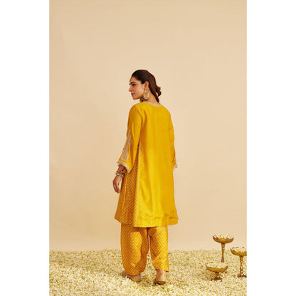 Sheetal Batra Jeriah - Mustard Short Chauga With Salwar (Rts)