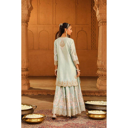 Sheetal Batra Ayda - Misty Green Kurta With Sharara And Dupatta