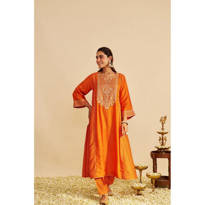 Sheetal Batra Esra - Orange Long Chauga With Salwar