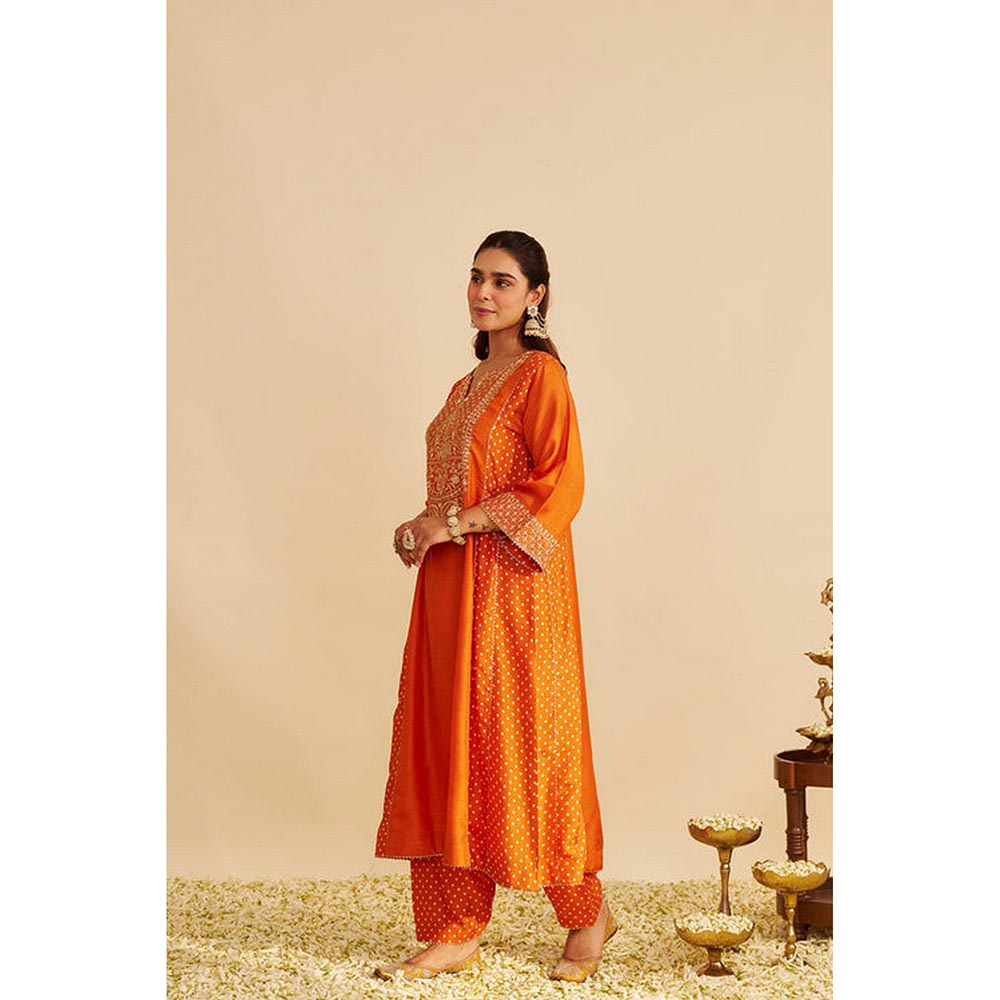 Sheetal Batra Esra - Orange Long Chauga With Salwar