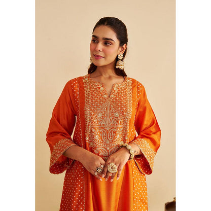 Sheetal Batra Esra - Orange Long Chauga With Salwar