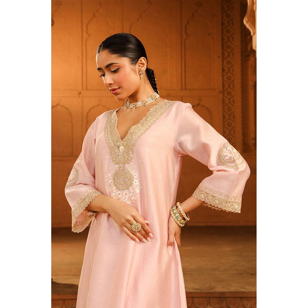 Sheetal Batra Sanvi - Blush Pink Long Choga With Salwar
