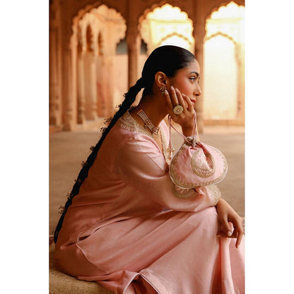 Sheetal Batra Sanvi - Blush Pink Long Choga With Salwar