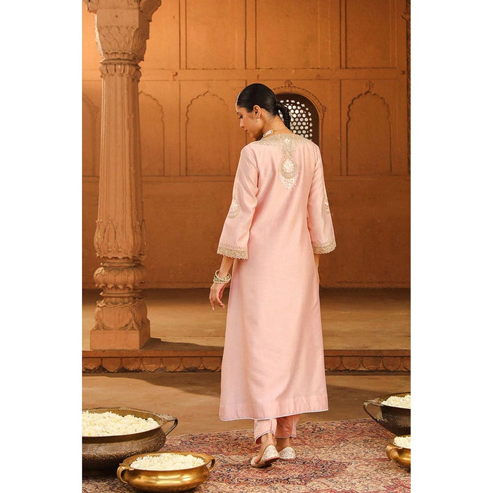 Sheetal Batra Sanvi - Blush Pink Long Choga With Salwar
