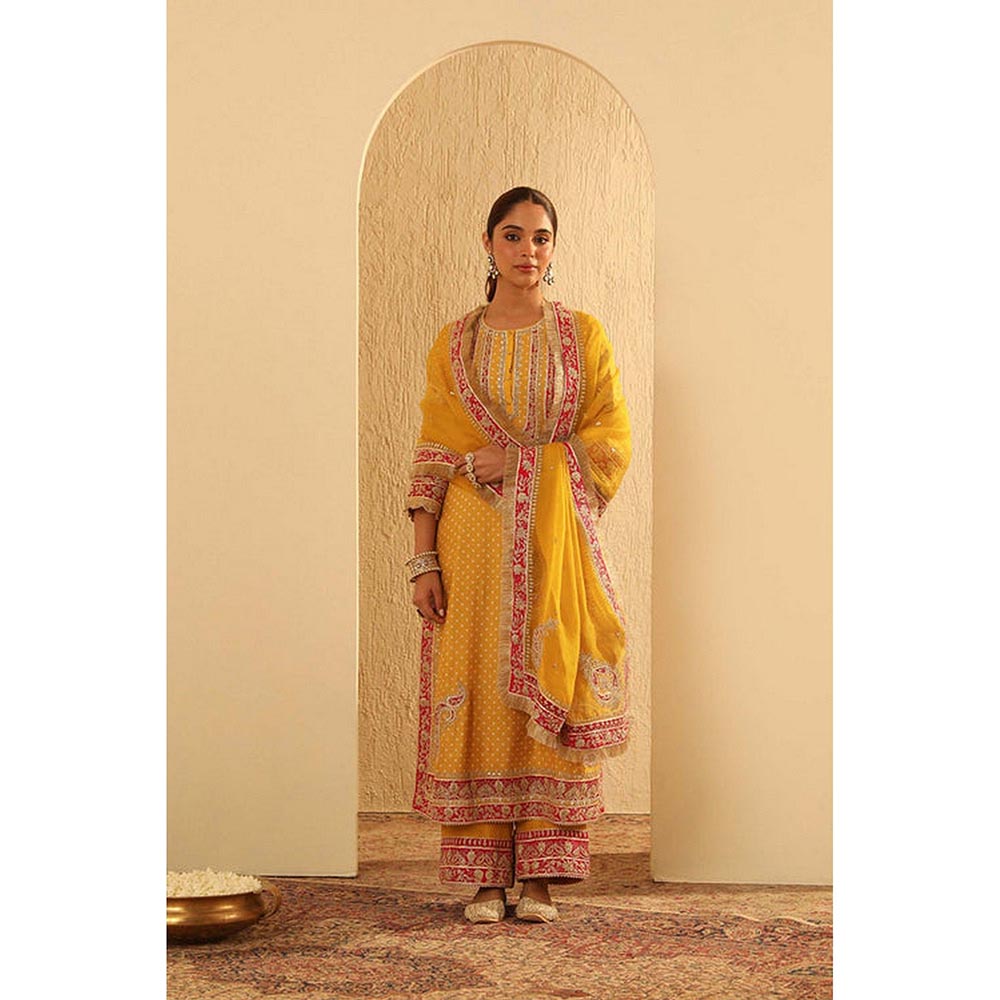 Sheetal Batra Aleena - A-Line Kurta With Palazzo And Dupatta