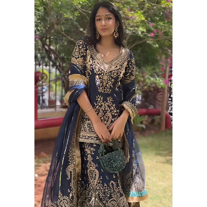Sheetal Batra Seher Datta In Aafiya - Deep Blue Sharara