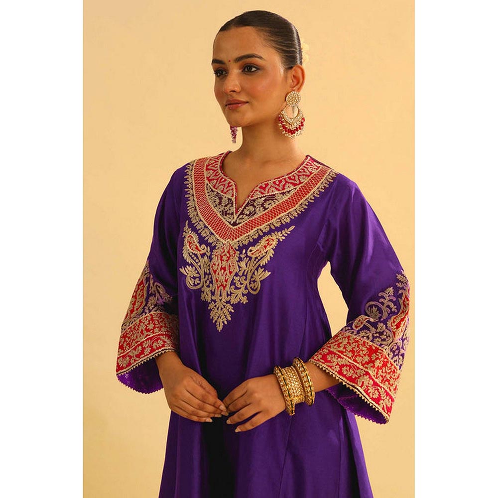 Sheetal Batra Mehrish - Purple Short Kalidaar Choga With Salwar