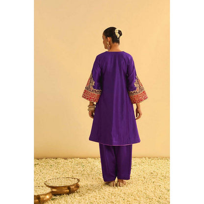 Sheetal Batra Mehrish - Purple Short Kalidaar Choga With Salwar