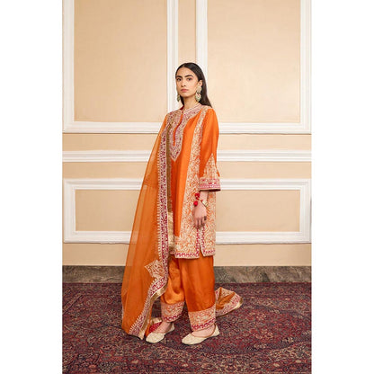 Sheetal Batra Nimrit Ahluwalia In Naayaab - Orange Short Kurta With Salwar And Dupatta