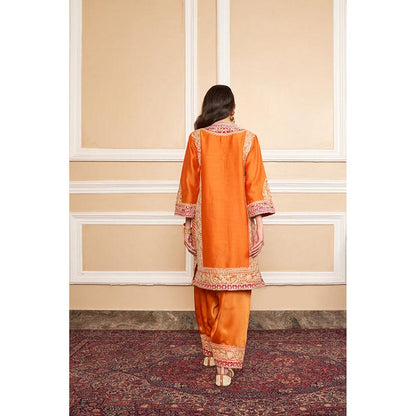 Sheetal Batra Nimrit Ahluwalia In Naayaab - Orange Short Kurta With Salwar And Dupatta