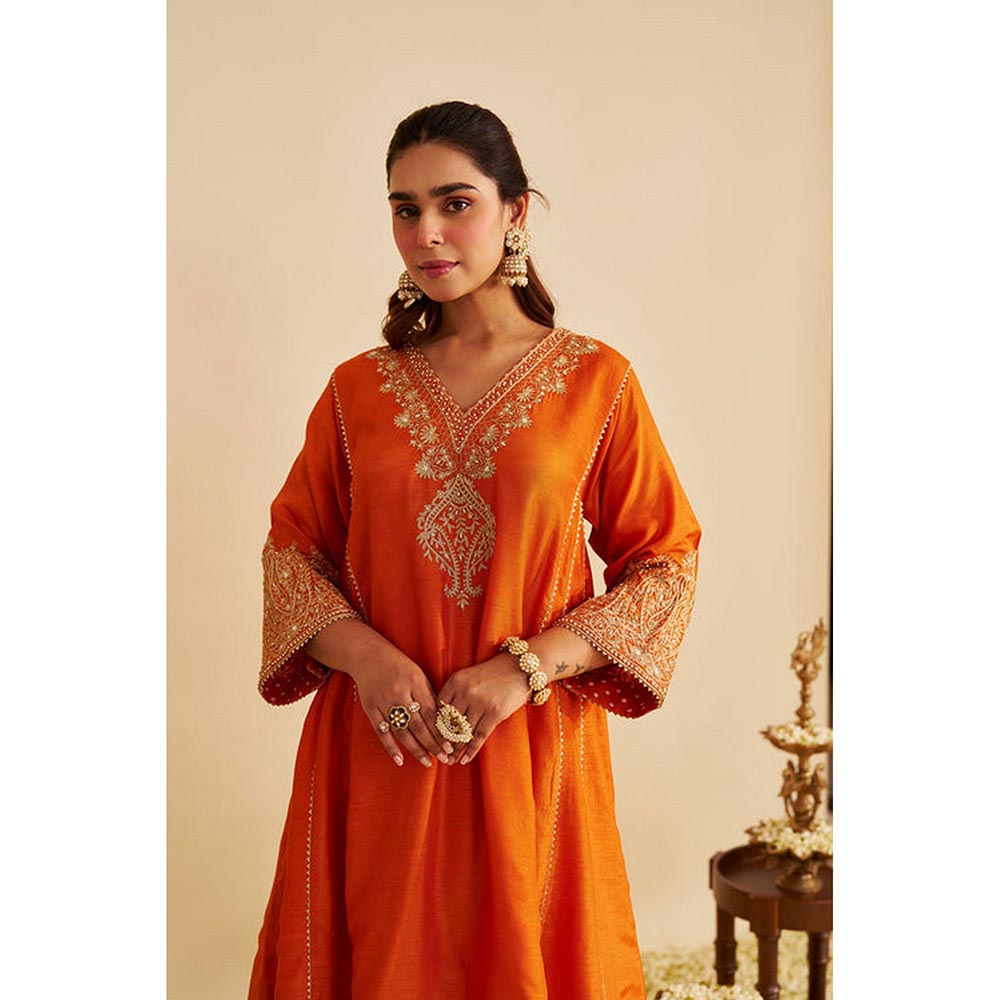 Sheetal Batra Niyah - Orange Short Chauga With Salwar (Lxrts)