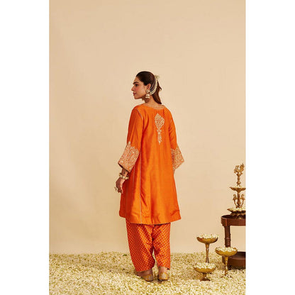 Sheetal Batra Niyah - Orange Short Chauga With Salwar (Lxrts)