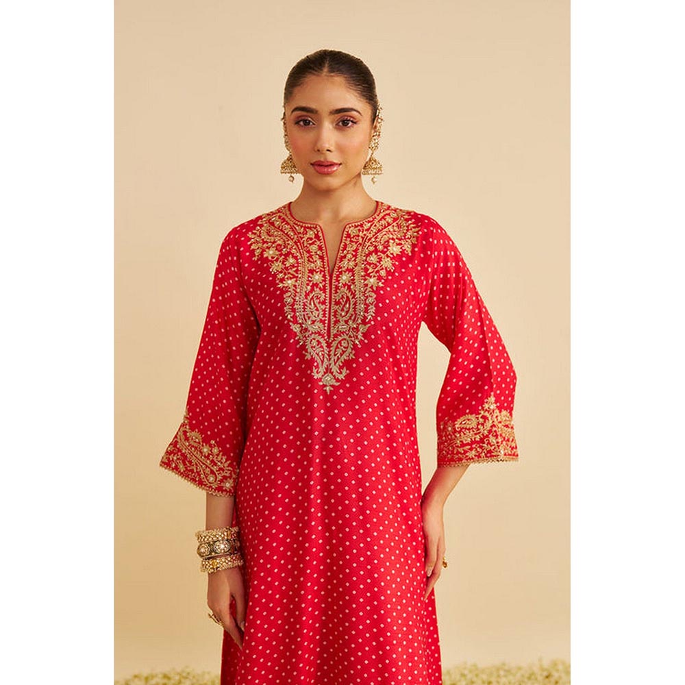 Sheetal Batra Shezia - Red Long Chauga With Salwar