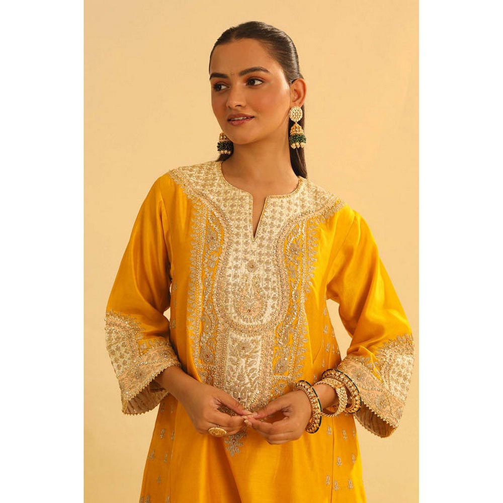 Sheetal Batra Arisana - Mustard Short Kalidaar Choga With Salwar