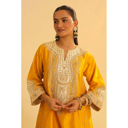 Sheetal Batra Arisana - Mustard Short Kalidaar Choga With Salwar