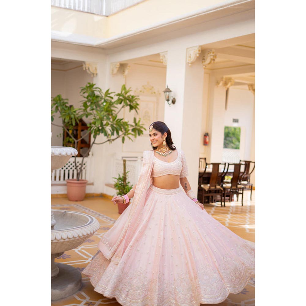 Sheetal Batra Fida - Pink Lehenga With Blouse And Dupatta Set