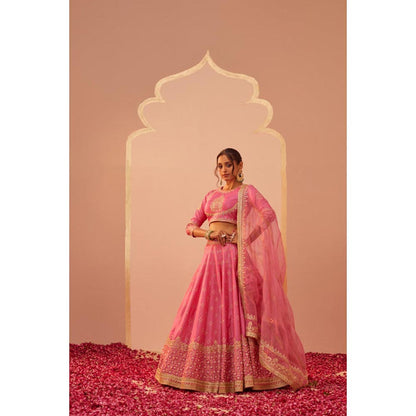 Sheetal Batra Alisha Pekha In Naaina- Flamingo Pink Lehenga With Blouse And Dupatta Set