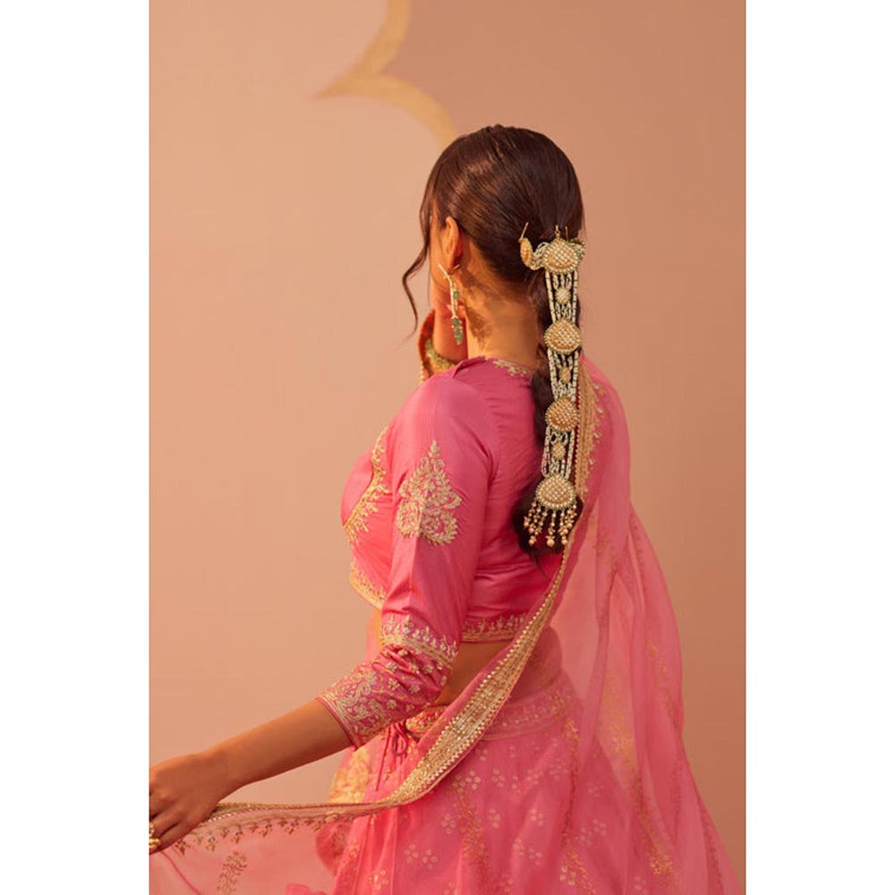 Sheetal Batra Alisha Pekha In Naaina- Flamingo Pink Lehenga With Blouse And Dupatta Set
