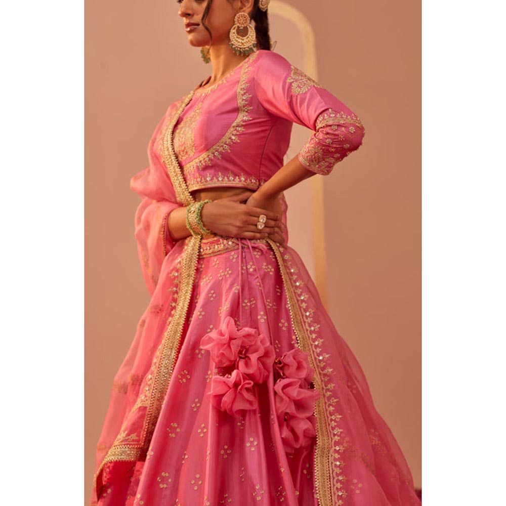 Sheetal Batra Alisha Pekha In Naaina- Flamingo Pink Lehenga With Blouse And Dupatta Set