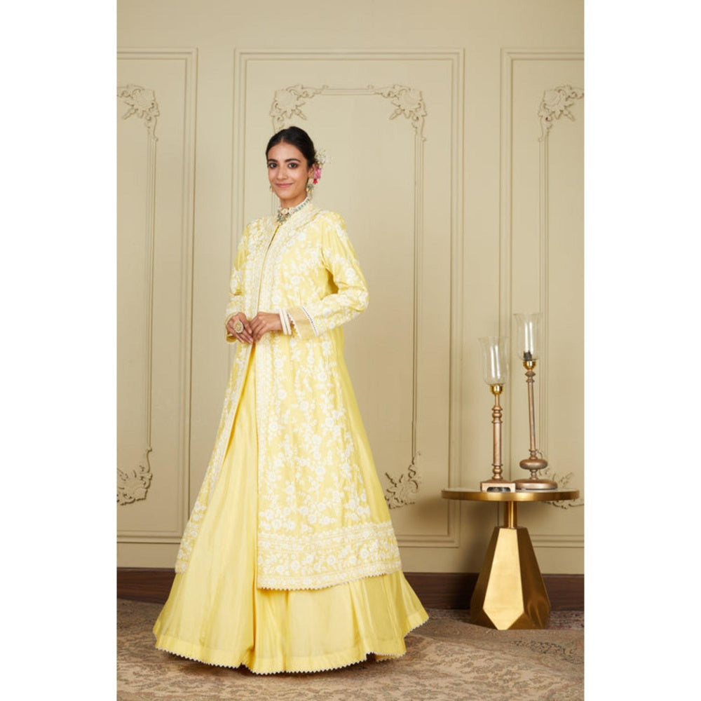 Sheetal Batra Zahria - Lemon Yellow Jacket, Lehenga With Blouse And Dupatta