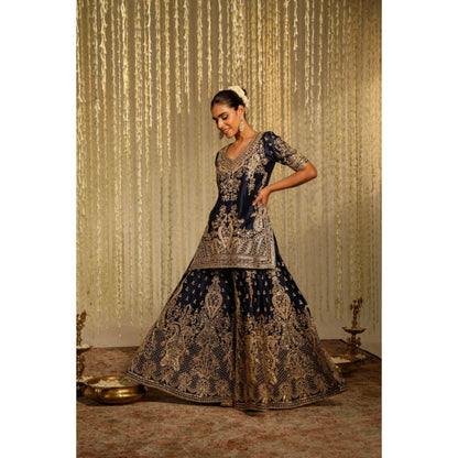 Sheetal Batra Tarini Bhatia In Aafiya - Blue Kurta , Sharara And Dupatta Set