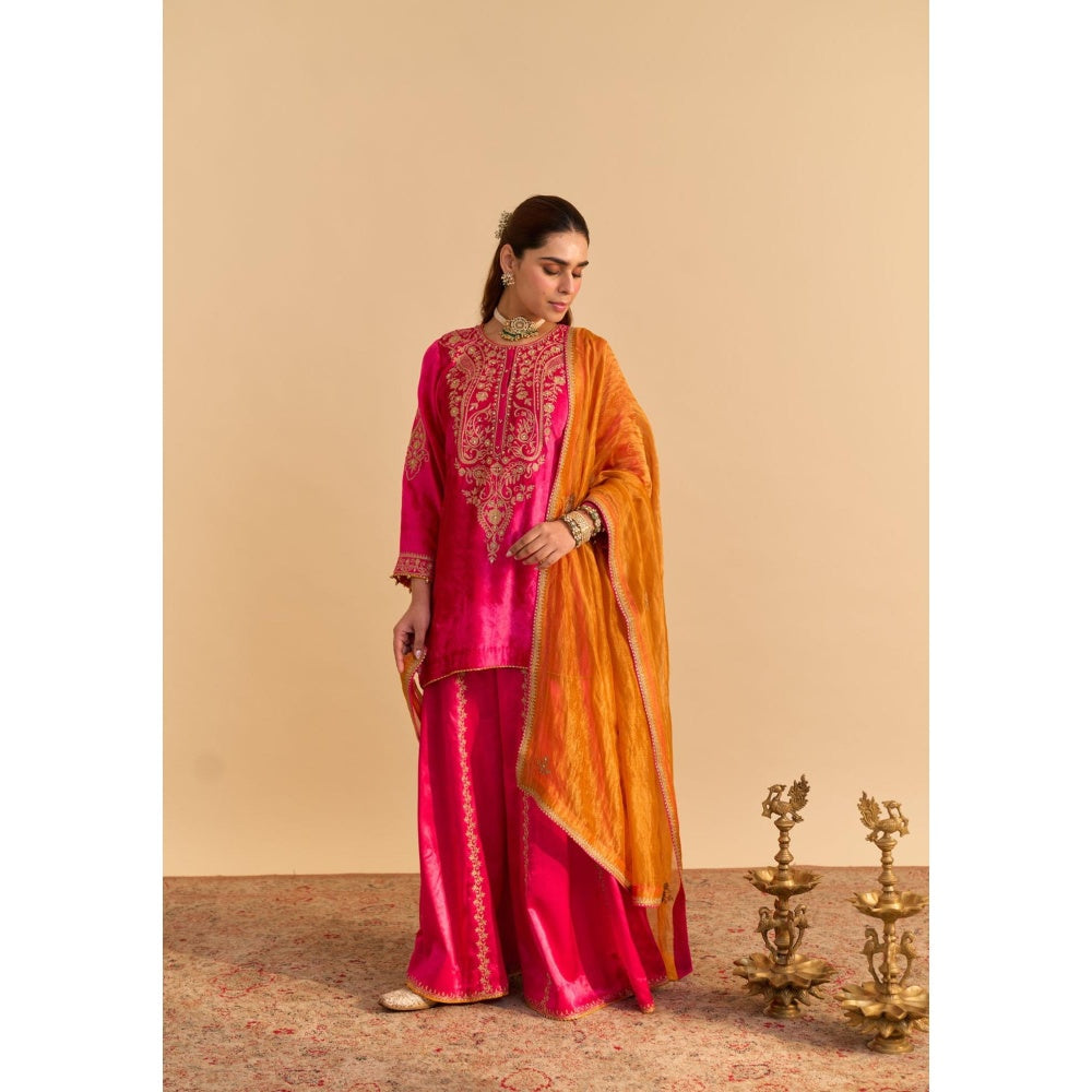 Sheetal Batra Aroob Embroidered Kurta with Sharara and Dupatta