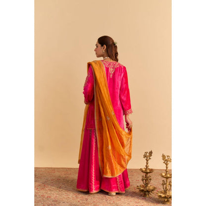 Sheetal Batra Aroob Embroidered Kurta with Sharara and Dupatta