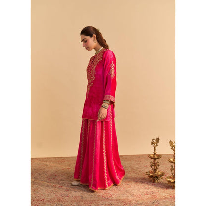 Sheetal Batra Aroob Embroidered Kurta with Sharara and Dupatta