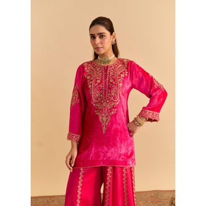 Sheetal Batra Aroob Embroidered Kurta with Sharara and Dupatta