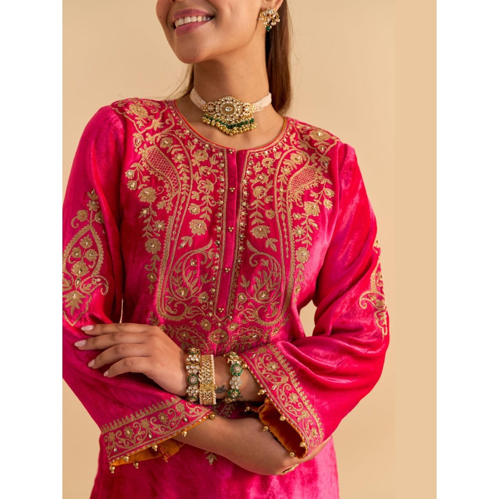 Sheetal Batra Aroob Embroidered Kurta with Sharara and Dupatta