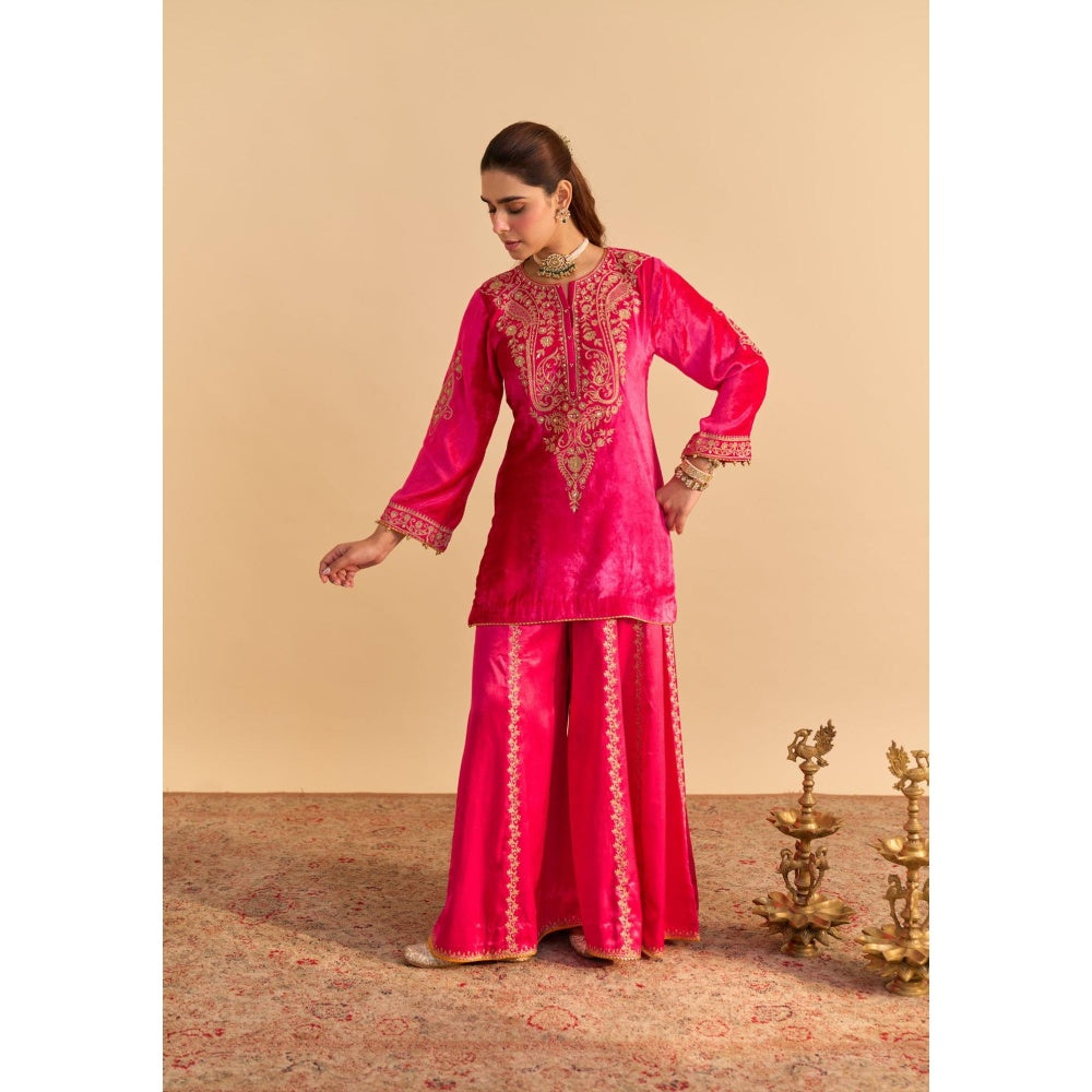 Sheetal Batra Aroob Embroidered Kurta with Sharara and Dupatta