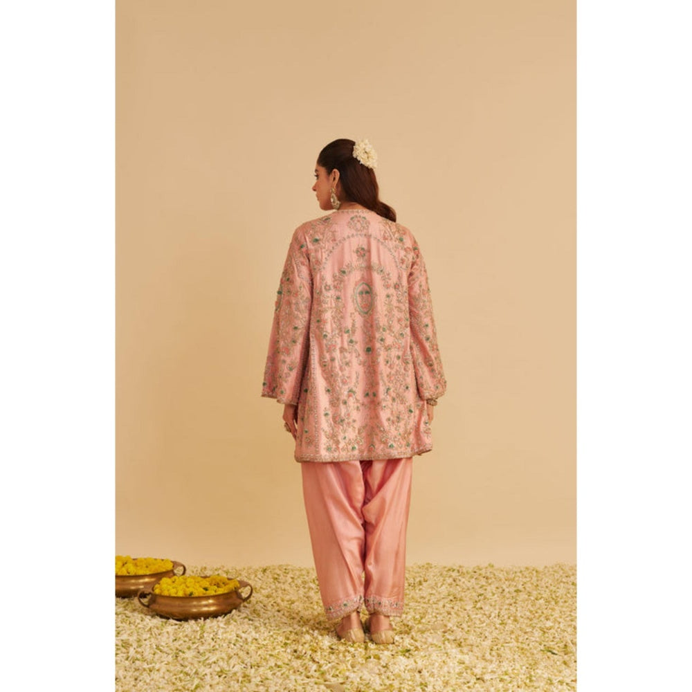 Sheetal Batra Alira Dabka Zardozi Embroidered Peach Kurta with Salwar and Dupatta