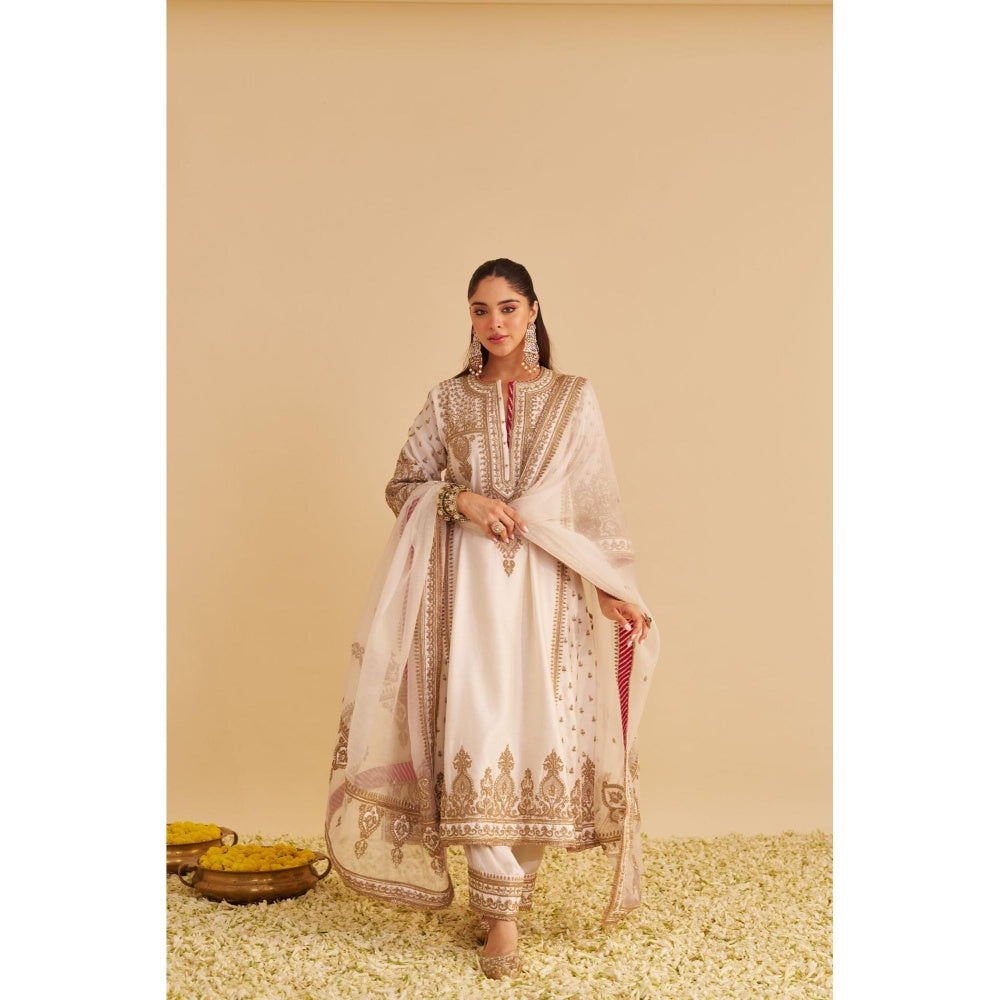 Sheetal Batra Zoya Dabka Zardozi Embroidered Kurta with Pant and Dupatta