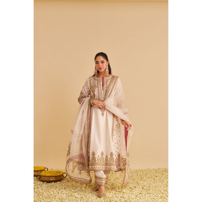Sheetal Batra Zoya Dabka Zardozi Embroidered Kurta with Pant and Dupatta