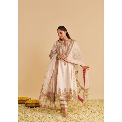 Sheetal Batra Zoya Dabka Zardozi Embroidered Kurta with Pant and Dupatta