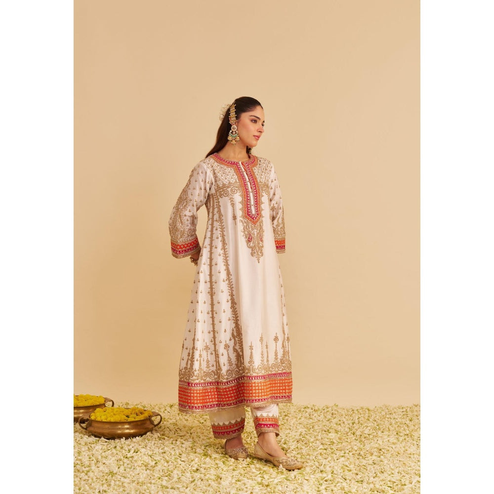 Sheetal Batra Nargis Dabka Zardozi Embroidered Kurta with Pant and Dupatta