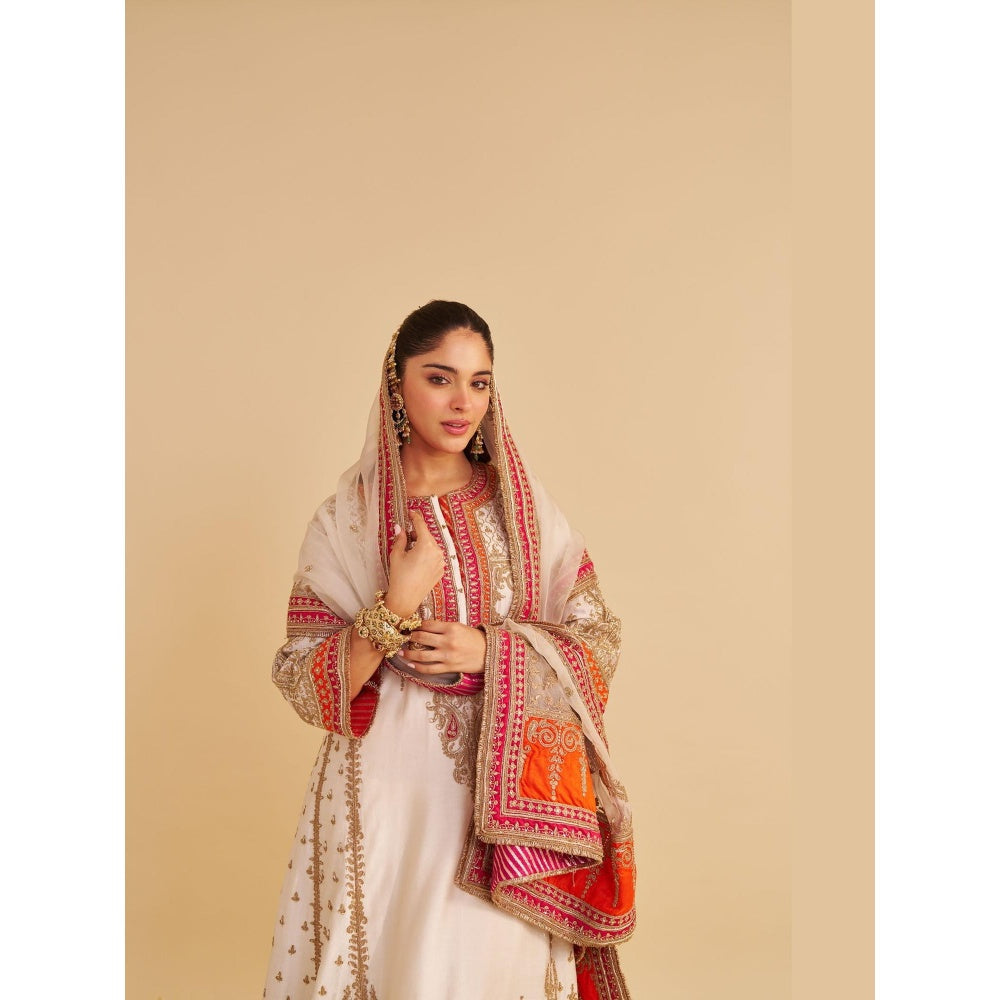 Sheetal Batra Nargis Dabka Zardozi Embroidered Kurta with Pant and Dupatta