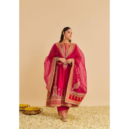 Sheetal Batra Nargis Dabka Zardozi Embroidered Kurta with Pant and Dupatta