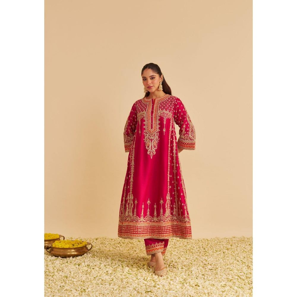Sheetal Batra Nargis Dabka Zardozi Embroidered Kurta with Pant and Dupatta