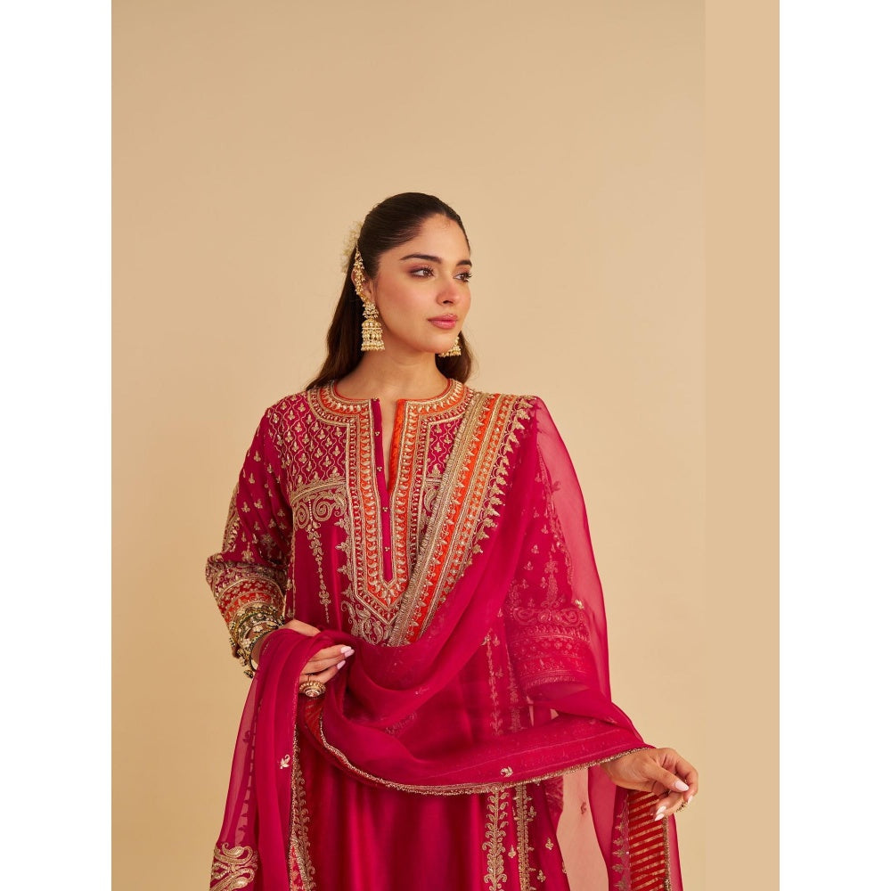 Sheetal Batra Nargis Dabka Zardozi Embroidered Kurta with Pant and Dupatta