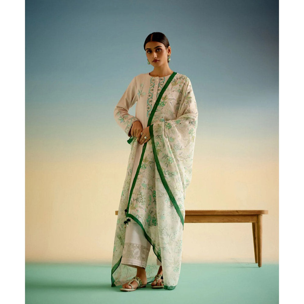 Shetab Kazmi Pink Orchid Kurta with Pant and Dupatta (Set of 3)