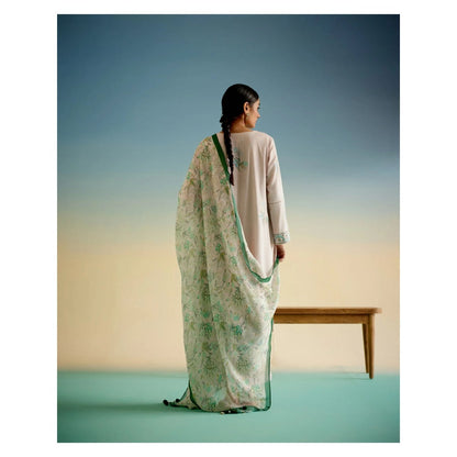 Shetab Kazmi Pink Orchid Kurta with Pant and Dupatta (Set of 3)