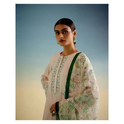 Shetab Kazmi Pink Orchid Kurta with Pant and Dupatta (Set of 3)