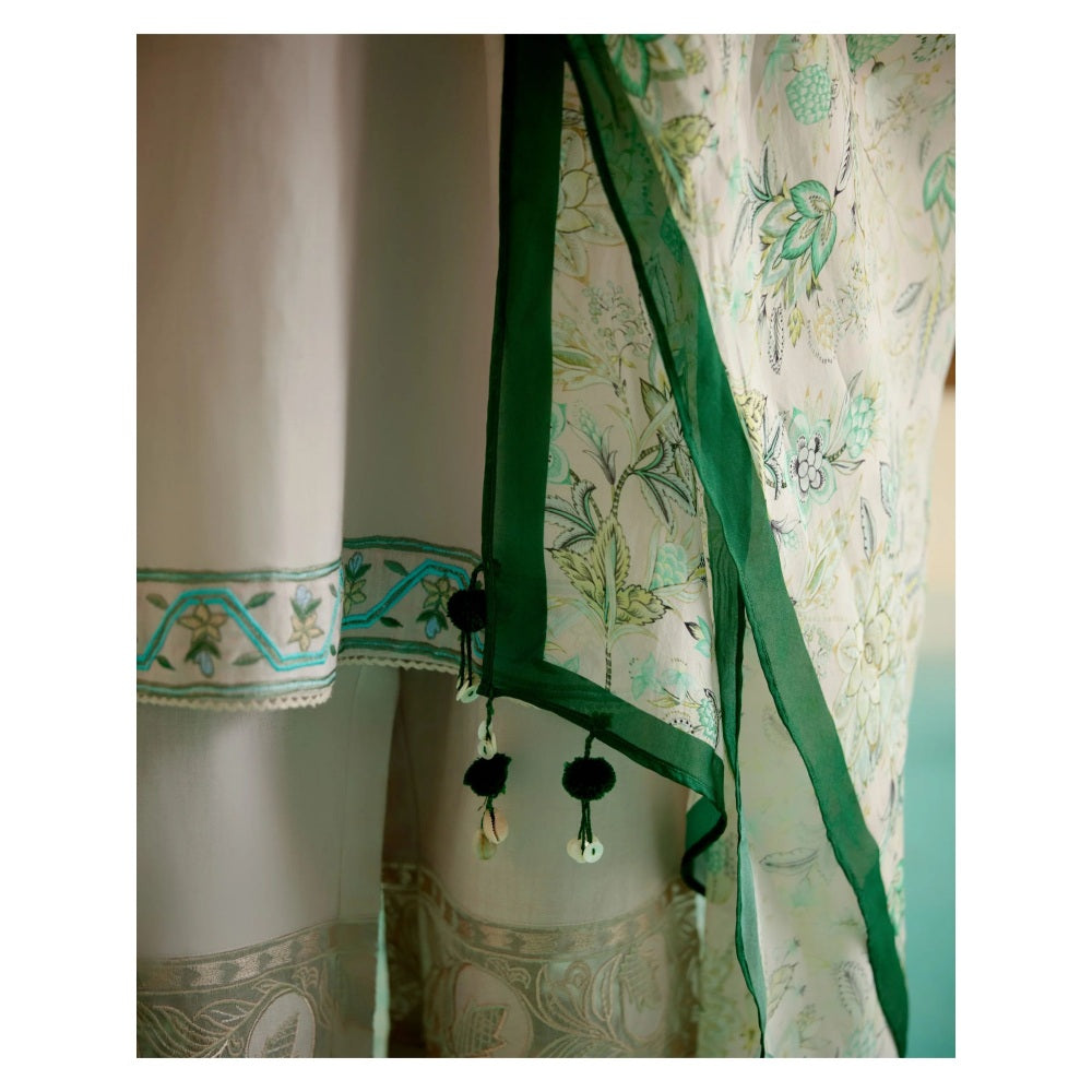 Shetab Kazmi Pink Orchid Kurta with Pant and Dupatta (Set of 3)