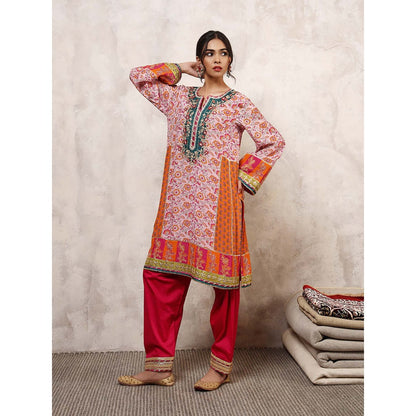 Shetab Kazmi Gulnar Embroidered Kurta with Salwar & Dupatta